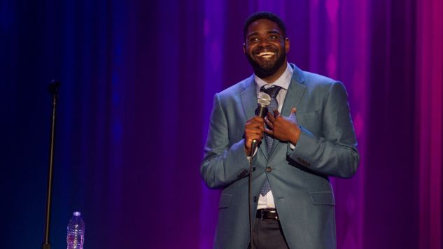 Ron Funches performing live in the stage.
